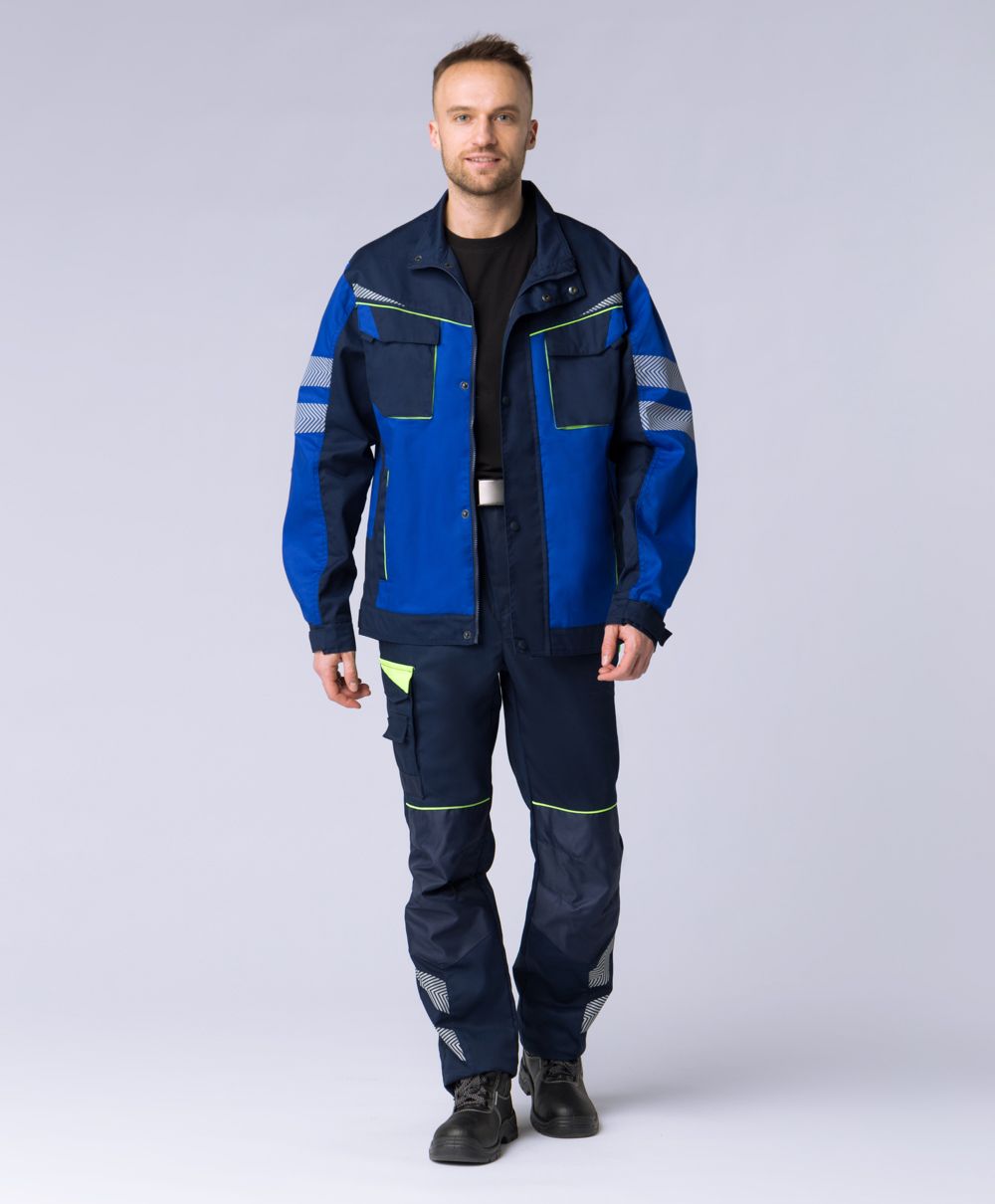 Куртка укороченная мужская PROFLINE SPECIALIST, т.синий/васильковый