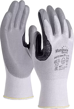 Перчатки Манипула™ Нима Пу (дайнема+полиуретан/нитрил), DNP-55/MG-461
